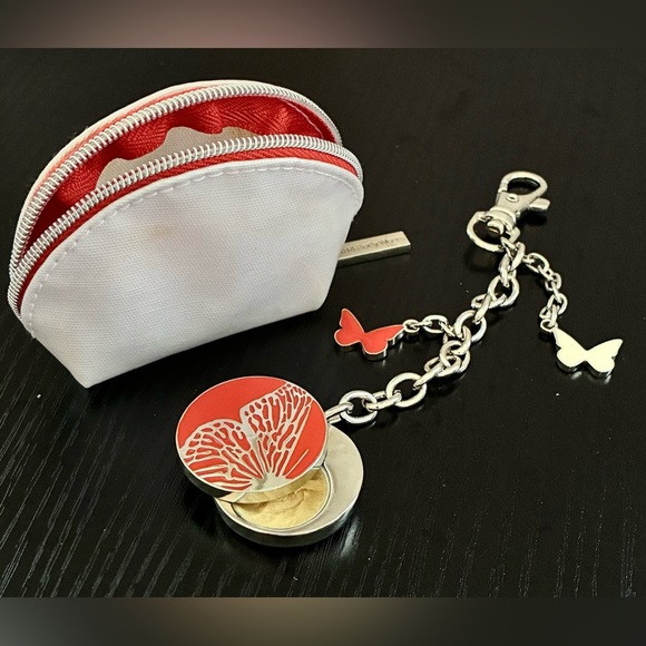 Bath & Bodyworks Limited Edition Butterfly Flower Solid Perfume Charm & Pouch - Picture 10 of 13